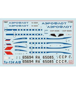 Пассажирский авиалайнер "Ту-134 А/Б-3" 7007 ZVEZDA