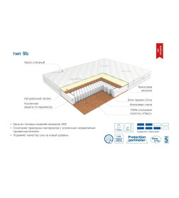 Матрас EOS Премьер Тип 9b (200x200) жаккард