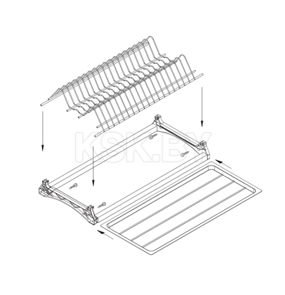 Сушка Hart Optima 3 L-700, Хром (956452) 