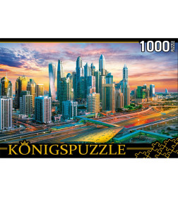 Konigspuzzle. Пазлы 1000 элементов. Футуристический Дубай ШТK1000-6800 Königspuzzle