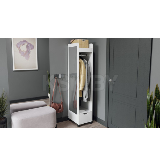 Вешалка Лайт комбинированная (Белый глянец) (179777) 