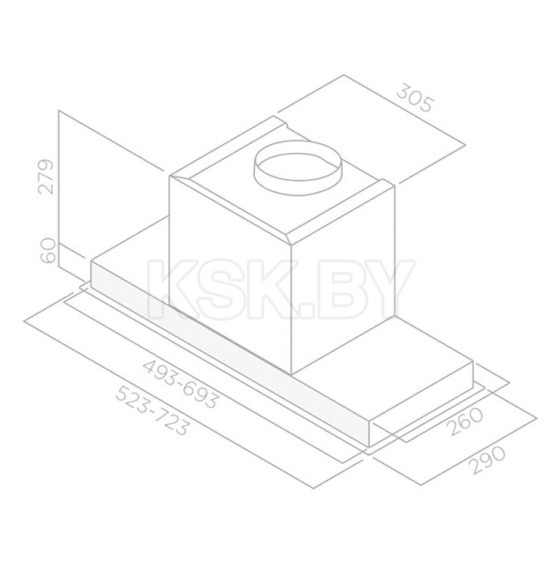 Вытяжка кухонная Elica HIDDEN 2.0 IX GL/A/72 (HIDDEN2.0IXGL/A/72) 