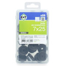 Шайба  для поликарбоната, 7х25 мм, черная.,в пласт.контейнере  (упак/25шт) (B009504) 