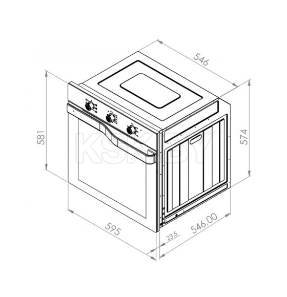 Электрический духовой шкаф Schtoff, Decor 750 (Decor 750 (черный)) 