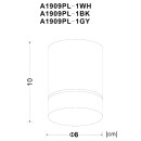 Светильник потолочный Arte Lamp ELLE A1909PL-1BK (A1909PL-1BK) 