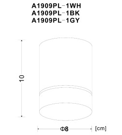 Светильник потолочный Arte Lamp ELLE A1909PL-1BK