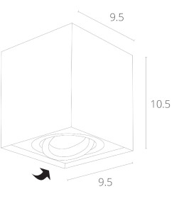 Светильник потолочный Arte Lamp FACTOR A5544PL-1BK