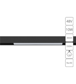 Светильник потолочный Arte Lamp LINEA A4672PL-1BK