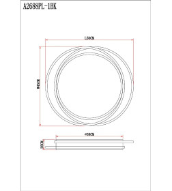 Светильник потолочный Arte Lamp SONNY A2688PL-1BK