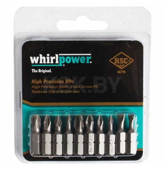 Набор бит WhirlPower 10 шт. PH/PZ/SL- 25мм  (272050002) 