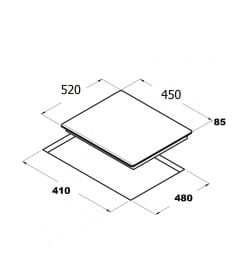 Панель варочная газовая SCHTOFF H4502P05IS белая