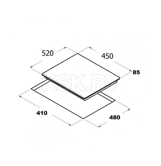 Панель варочная газовая SCHTOFF H4502P05IS белая (H 4502 P05 IS белая) 