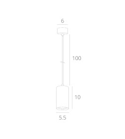 Светильник подвесной Arte Lamp CANOPUS A1516SP-1BK