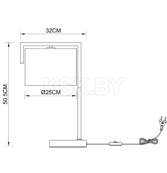 Светильник настольный Arte Lamp APEROL A5031LT-1PB (A5031LT-1PB) 