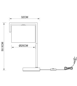 Светильник настольный Arte Lamp APEROL A5031LT-1SS
