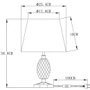 Светильник настольный Arte Lamp AZALIA A4019LT-1CC (A4019LT-1CC) 