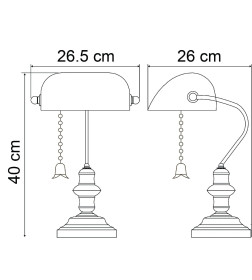 Светильник настольный Arte Lamp BANKER A2492LT-1AB