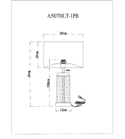 Светильник настольный Arte Lamp BAYMONT A5070LT-1PB