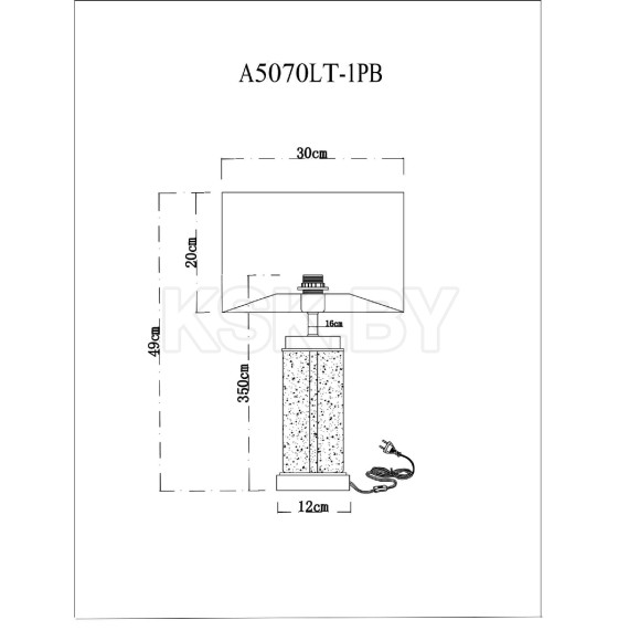 Светильник настольный Arte Lamp BAYMONT A5070LT-1PB (A5070LT-1PB) 