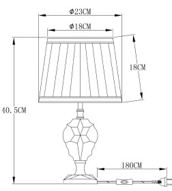 Светильник настольный Arte Lamp CAPELLA A4024LT-1CC