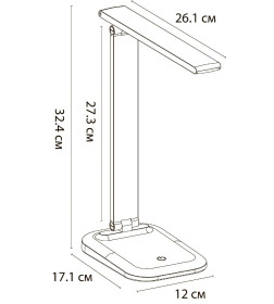 Светильник настольный Arte Lamp LONDON A5124LT-1WH