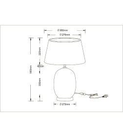 Светильник настольный Arte Lamp SARIN A4061LT-1PB