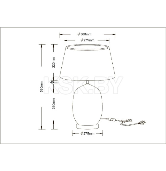 Светильник настольный Arte Lamp SARIN A4061LT-1PB (A4061LT-1PB) 