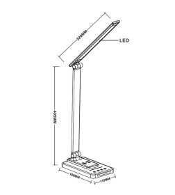 Светильник настольный Arte Lamp WILLIAM A5122LT-1BK