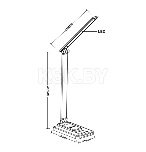 Светильник настольный Arte Lamp WILLIAM A5122LT-1BK (A5122LT-1BK) 