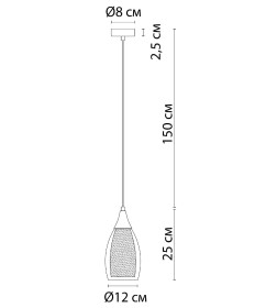 Светильник подвесной Arte Lamp BARRY A7951SP-1CC