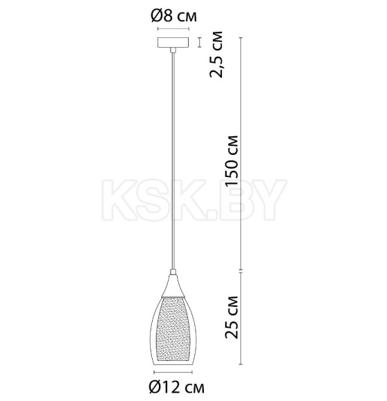 Светильник подвесной Arte Lamp BARRY A7951SP-1CC (A7951SP-1CC) 