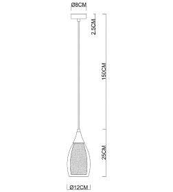 Светильник подвесной Arte Lamp BARRY A7951SP-1GO