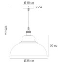 Светильник подвесной Arte Lamp CAPPELLO A7039SP-1BK (A7039SP-1BK) 