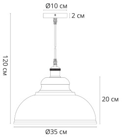 Светильник подвесной Arte Lamp CAPPELLO A7039SP-1BK