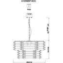 Светильник подвесной Arte Lamp CARAVAGGIO A1059SP-9CC (A1059SP-9CC) 