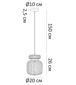 Светильник подвесной Arte Lamp HAMAL A6170SP-1GO