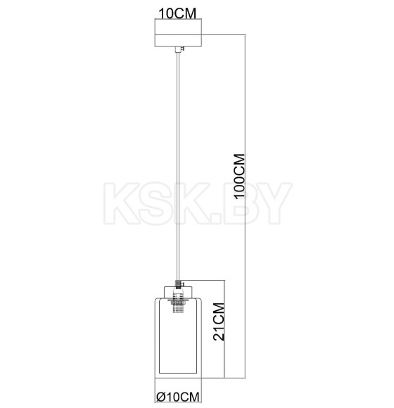 Светильник подвесной Arte Lamp LEO A7027SP-1BK (A7027SP-1BK) 