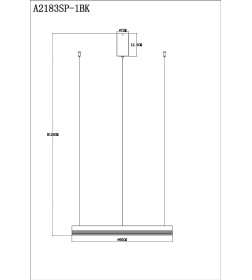 Светильник подвесной Arte Lamp MERCURY A2183SP-1BK