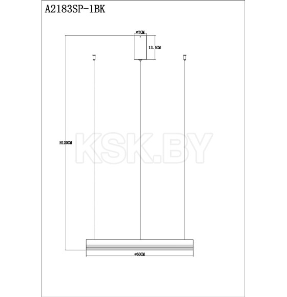 Светильник подвесной Arte Lamp MERCURY A2183SP-1BK (A2183SP-1BK) 