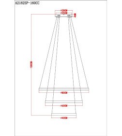 Светильник подвесной Arte Lamp ORIONE A2182SP-160CC