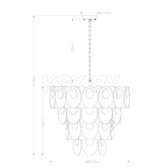 Светильник подвесной Arte Lamp ROSABELLA A4067LM-11CC (A4067LM-11CC) 