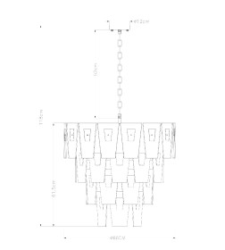 Светильник подвесной Arte Lamp SOPHIA A4066LM-11PB