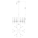 Светильник подвесной Divinare TENERIFE 7136/02 LM-6 (7136/02 LM-6) 