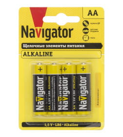 Батарейка AA LR6 1.5V (4шт.) NBT-NPE Navigator