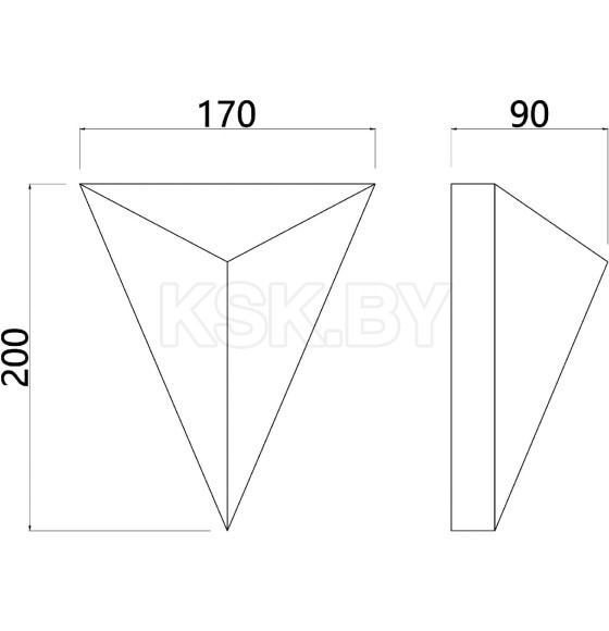 Декоративная подсветка Arte Lamp TRAPEZE A2033AP-1BK (A2033AP-1BK) 