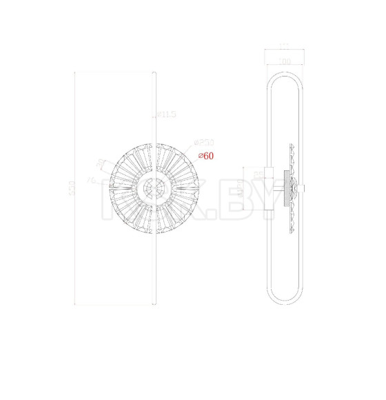 Настенные светильники Arte Lamp ALMAAZ A2563AP-1PB (A2563AP-1PB) 