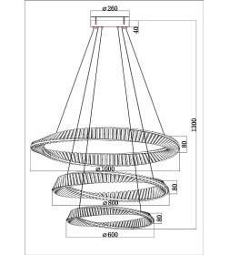 Подвесная люстра Divinare MILLIE 1136/17 SP-140