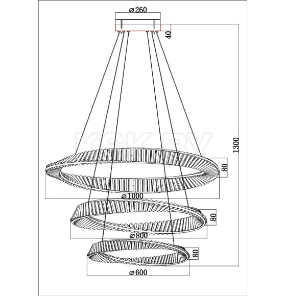 Подвесная люстра Divinare MILLIE 1136/17 SP-140 (1136/17 SP-140) 