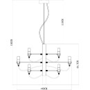 Подвесная люстра Divinare MOLTO 8030/17 LM-18 (8030/17 LM-18) 