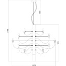 Подвесная люстра Divinare MOLTO 8030/17 LM-30 (8030/17 LM-30) 